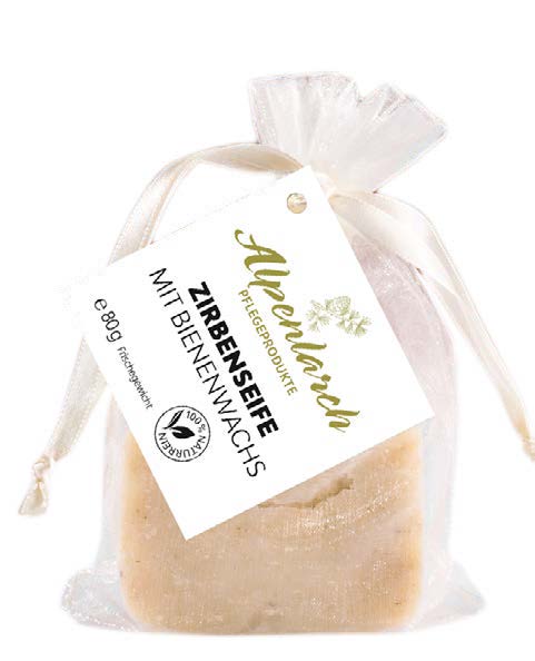 ZIRBENSEIFE BIO-LÄRCHE mit Bienenwachs